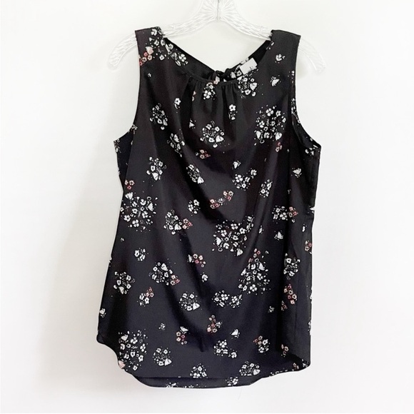 CAbi Black Floral Sleeveless Blouse - Picture 2 of 10